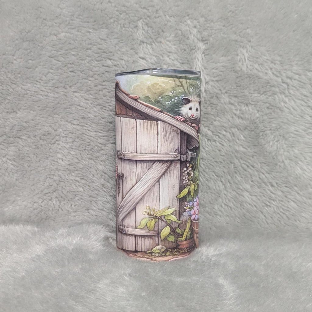 Kids Possum Tumbler 15oz With Reusable Straw, Can Be Personalized