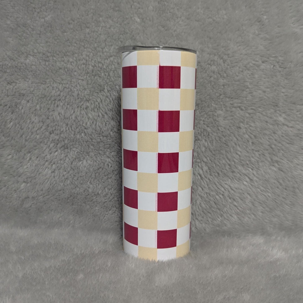 Warriors Tumbler 20oz With Reusable Straw