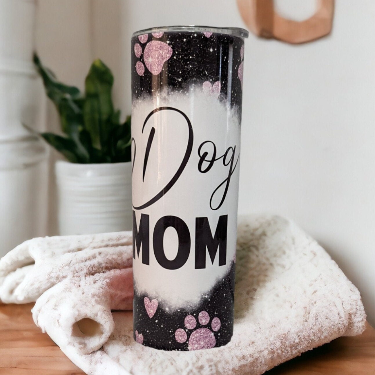 Dog Mom Tumbler 20oz With Reusable Straw