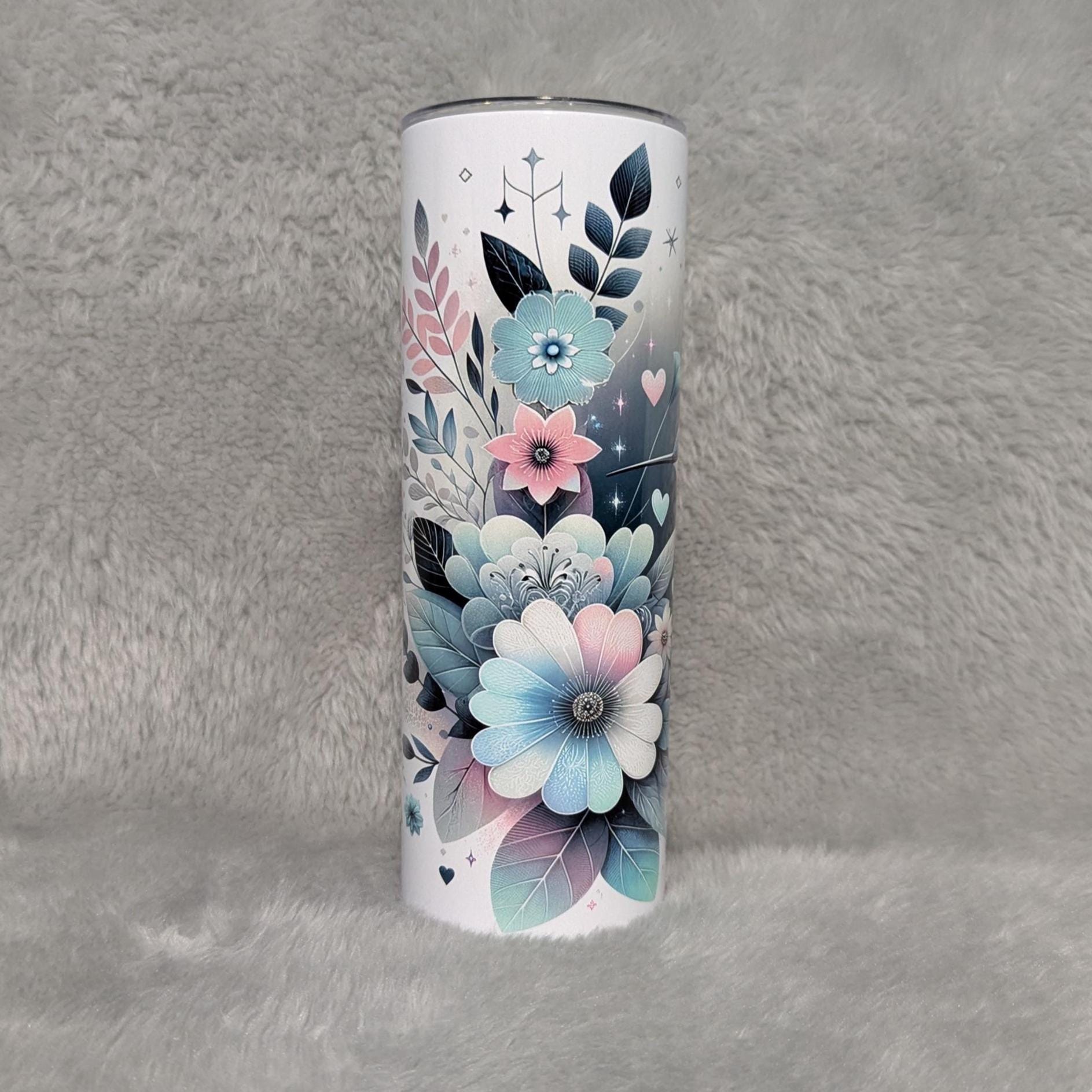 Hummingbird Tumbler 20oz With Reusable Straw, Can Be Personalized