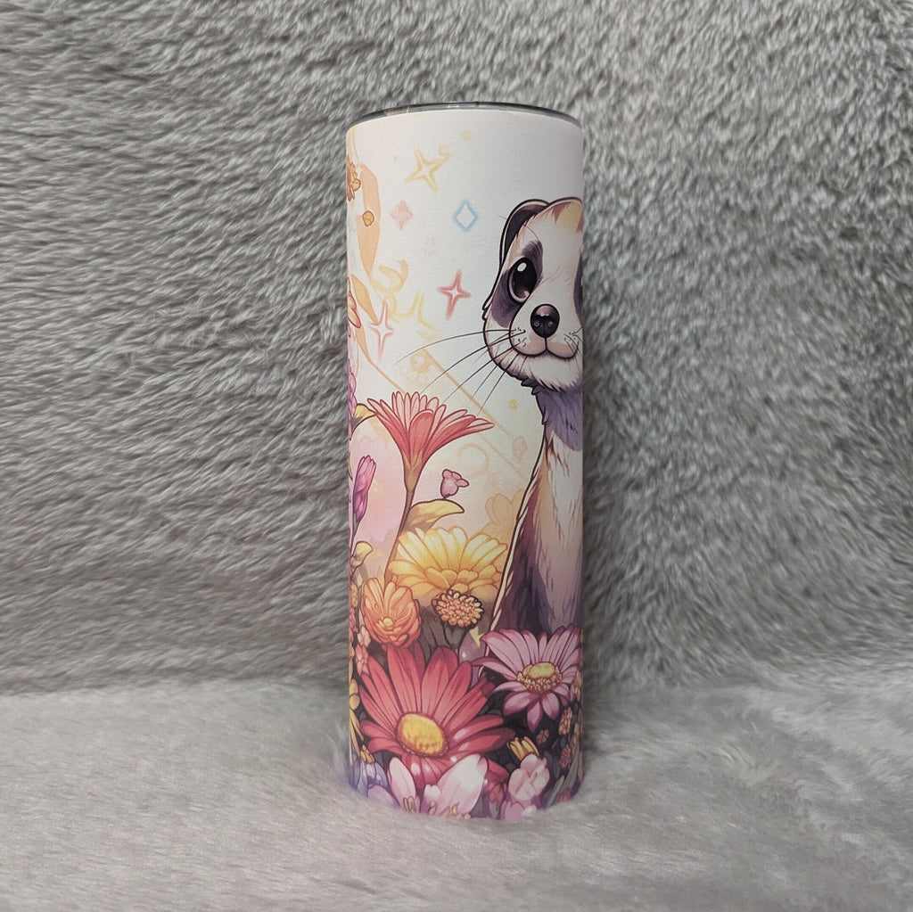 Meerkat Tumbler 20oz With Reusable Straw, Can Be Personalized