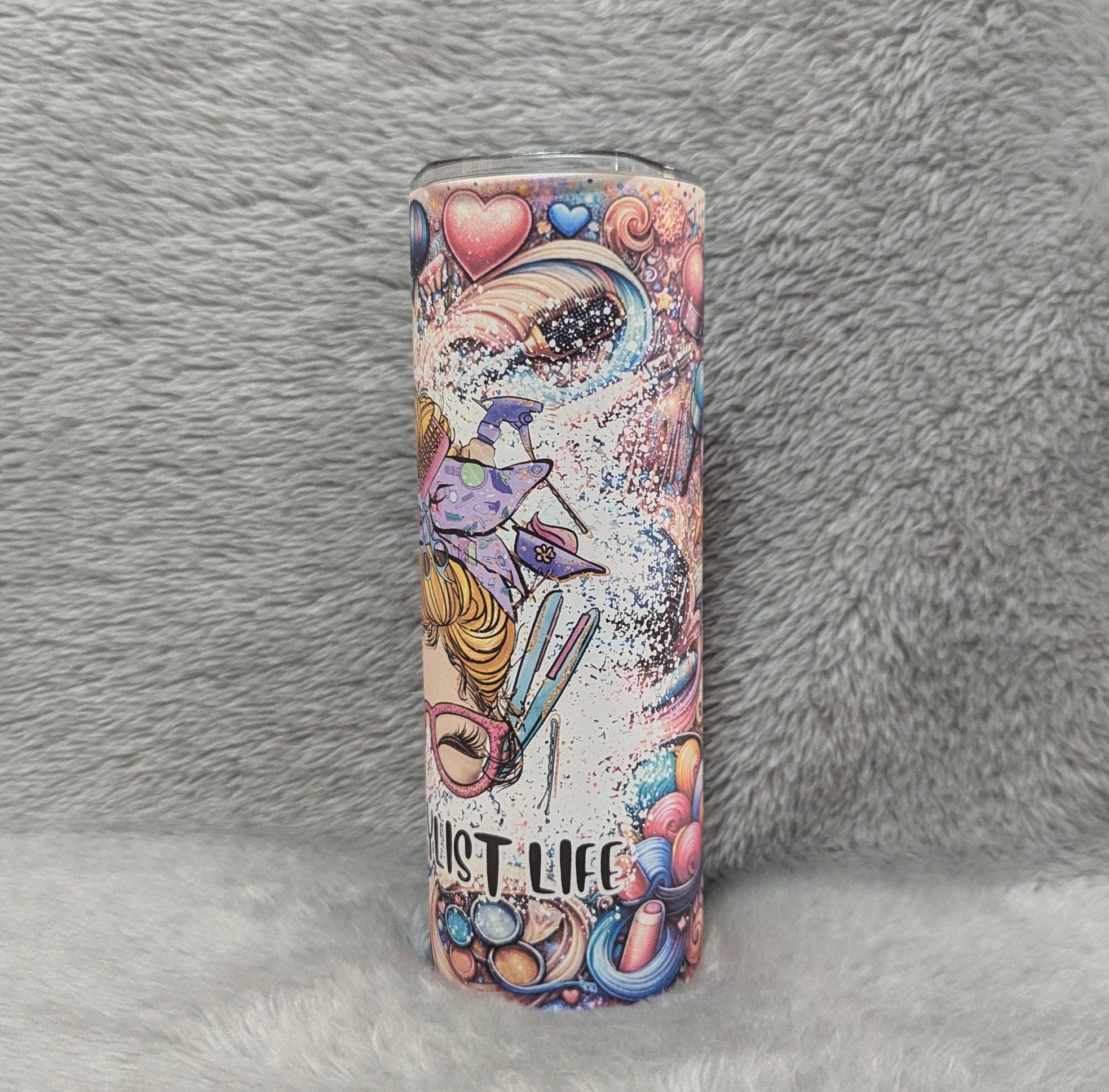 Hair Stylist Tumbler 20oz With Reusable Straw, Can Be Personalized