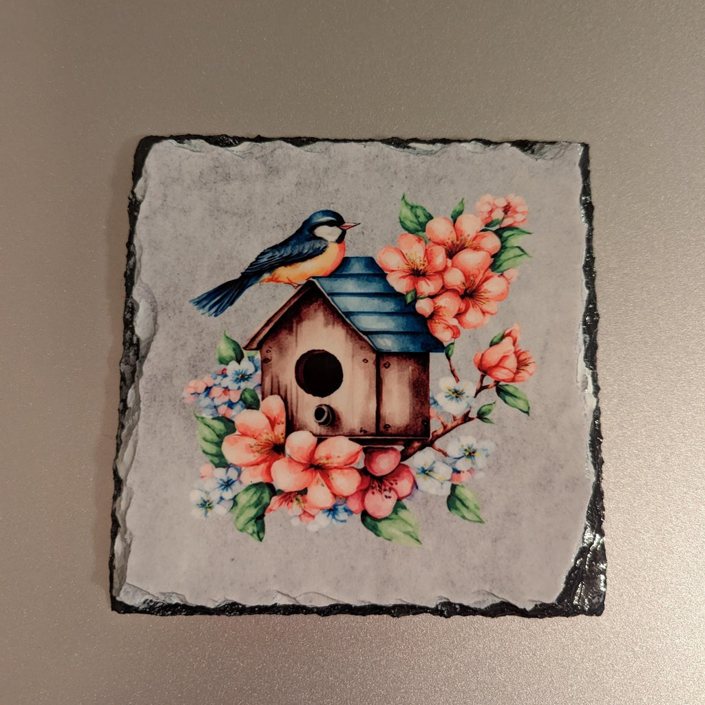 Slate Bird Picture With Display Legs