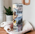 Fishing Tumbler 20oz With Reusable Straw, Can Be Personalized