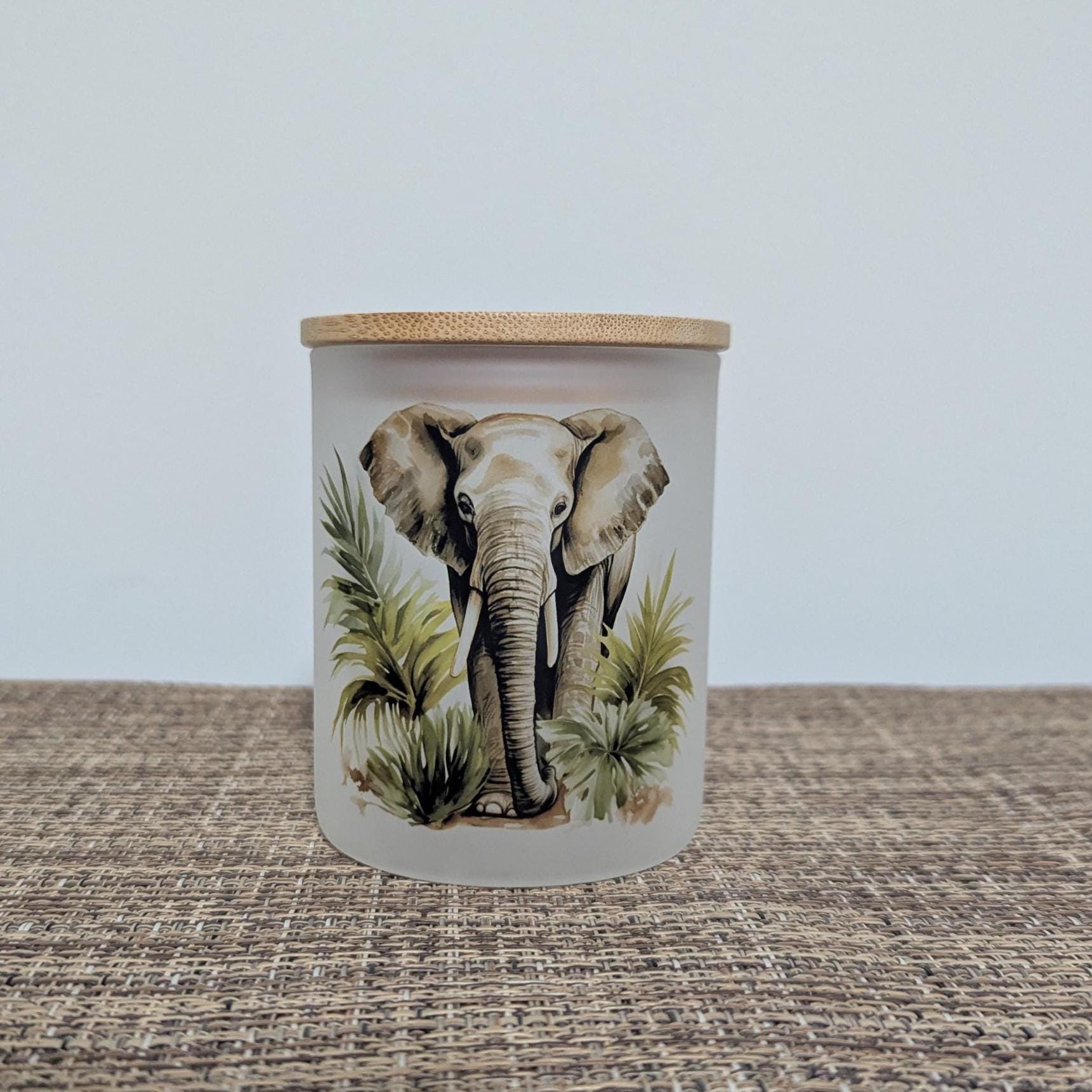 Elephant Candle Holder with Battery Operated Flickering Tealight