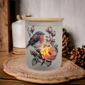 Bird Candle Holder With A Battery Operated Flickering Tea Light