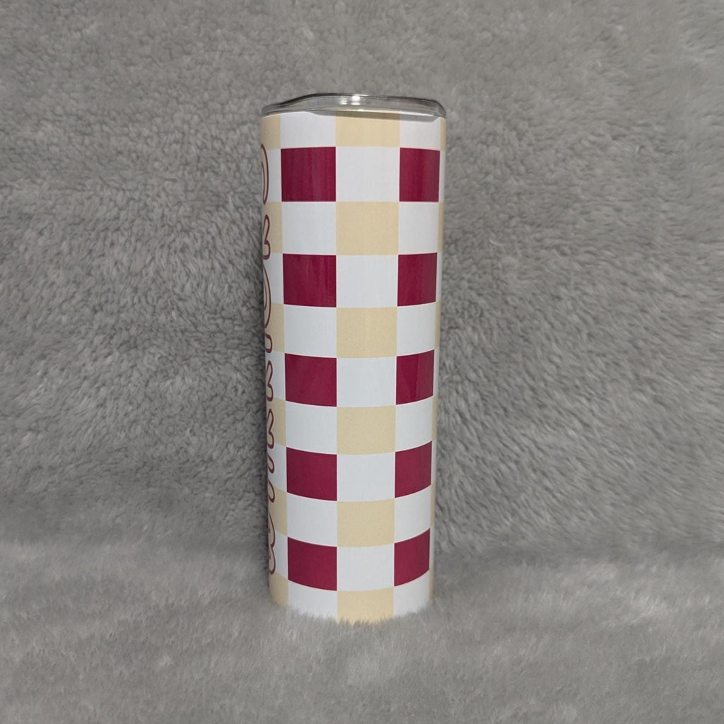 Warriors Tumbler 20oz With Reusable Straw