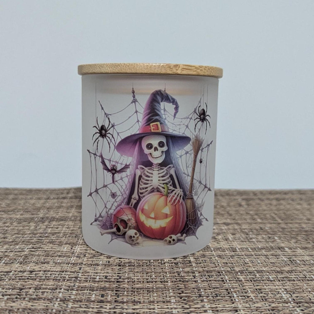 Witch Candle Holder With A Battery Operated Flickering Tea Light