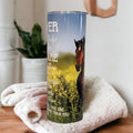 Never Forget Who You Are Horse Tumbler 20oz With Reusable Straw