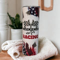 Weekends Are For Racing Tumbler 20oz With Reusable Straw