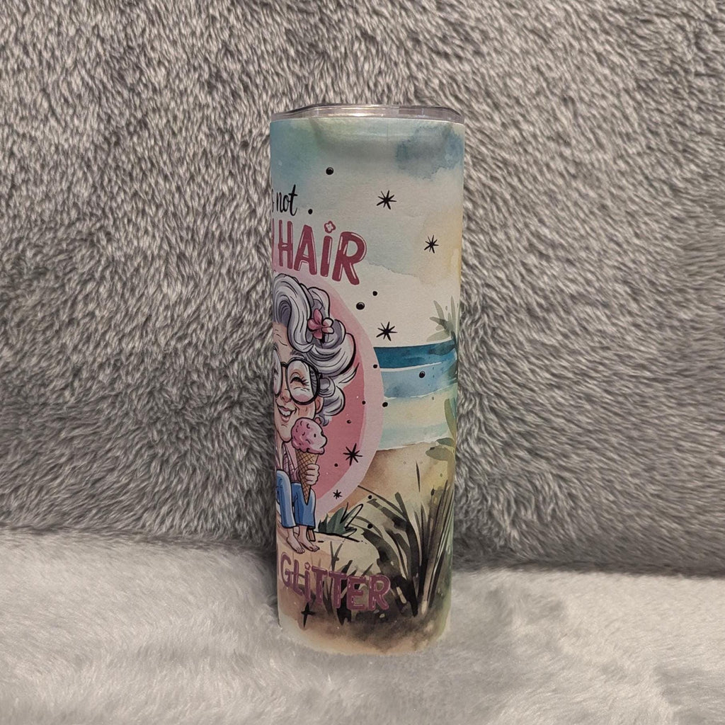 Funny Grandma Tumbler 20oz With Reusable Straw, Can Be Personalized
