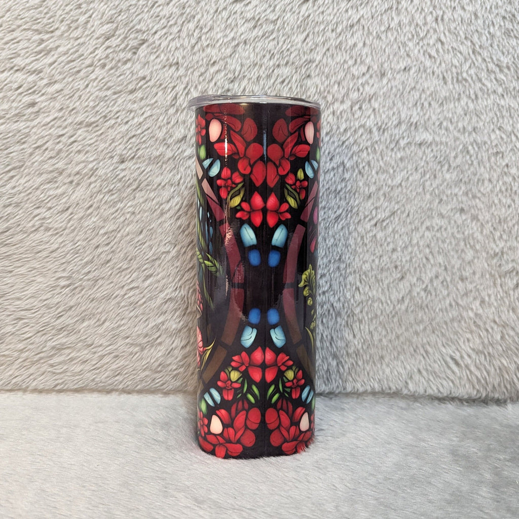 Mushroom Tumbler 20oz With Reusable Straw