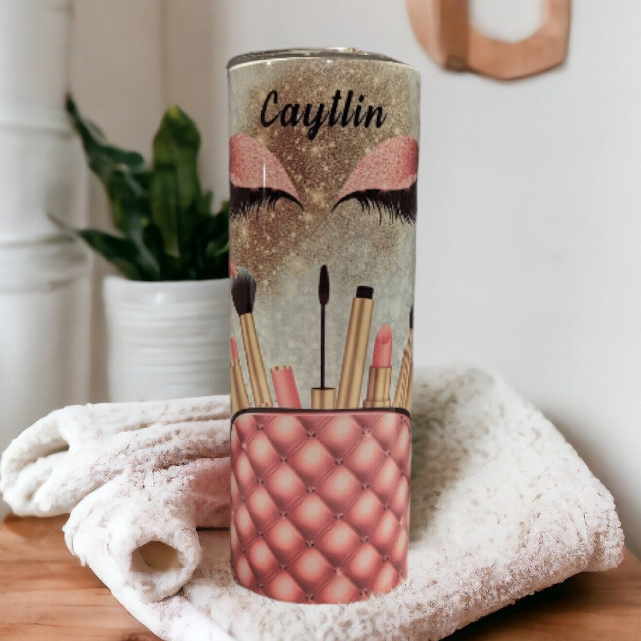 Cosmetologist Tumbler 20oz With Reusable Straw, Can Be Personalized