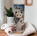 Possum Tumbler 20oz With Reusable Straw, Can Be Personalized