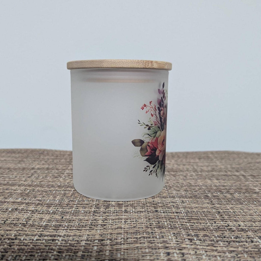Flower Candle Holder With A Battery Operated Flickering Tea Light