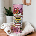 Hippie Heart Happy Heart Flower Tumbler 20oz With Reusable Straw