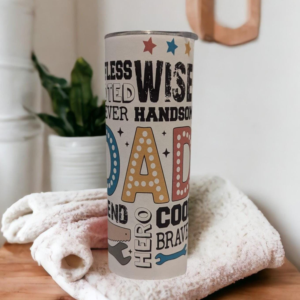 Dad Tumbler 20oz With Reusable Straw