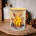 Pig Candle Holder With A Battery Operated Flickering Tea Light