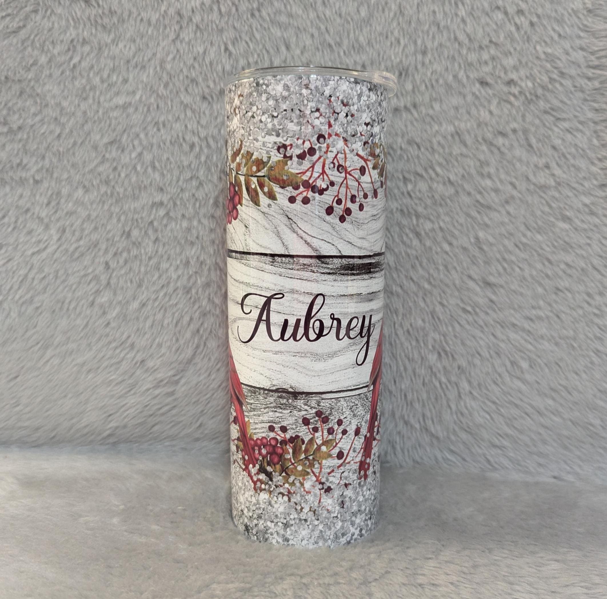 Cardinal Tumbler 20oz With Reusable Straw, Can Be Personalized