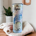 Mermaid Gnome Tumbler 20oz With Reusable Straw, Can Be Personalized