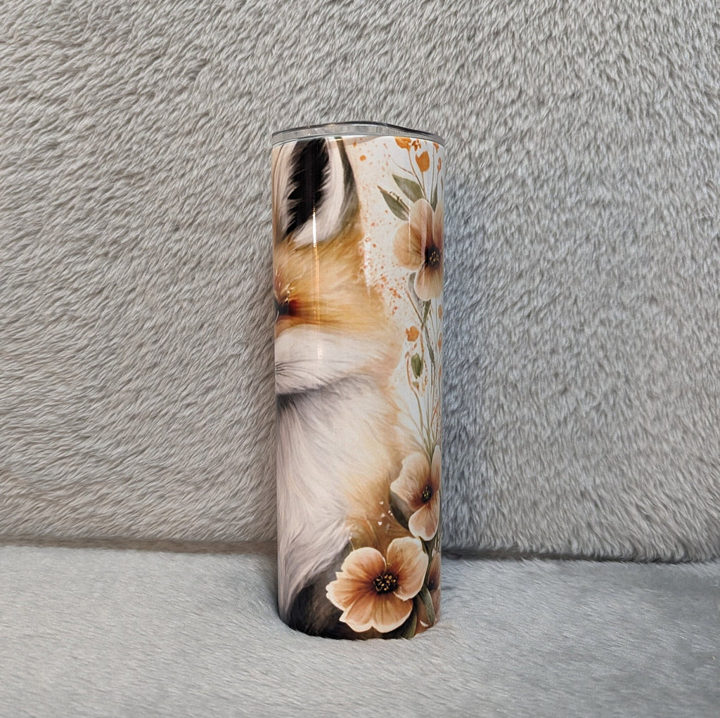 Fox Tumbler 20oz With Reusable Straw, Can Be Personalized