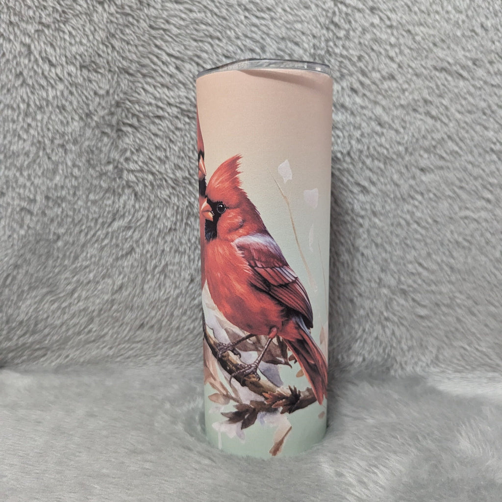 Cardinal Tumbler 20oz With Reusable Straw, Can Be Personalized