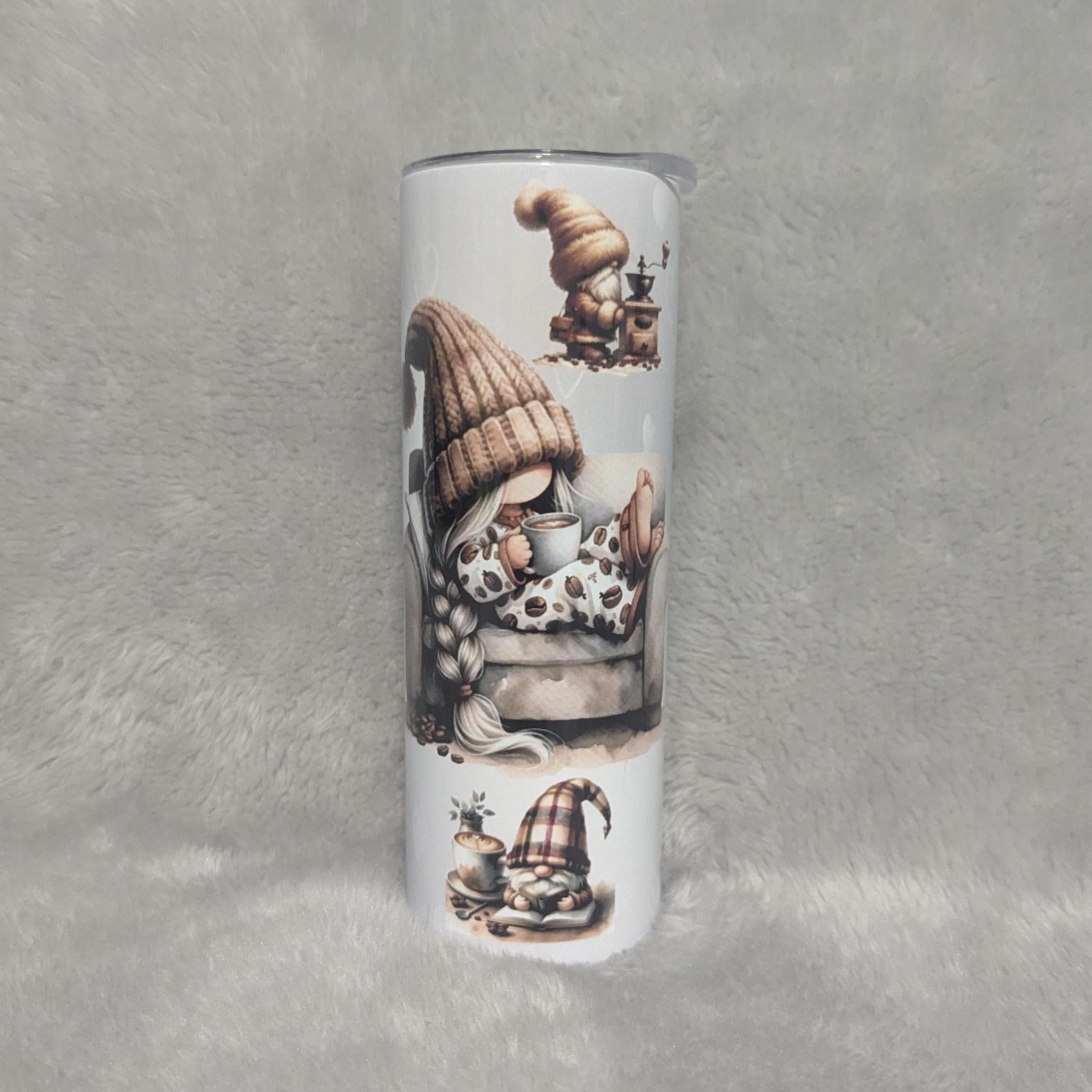 Coffee Gnome Tumbler 20oz With Reusable Straw