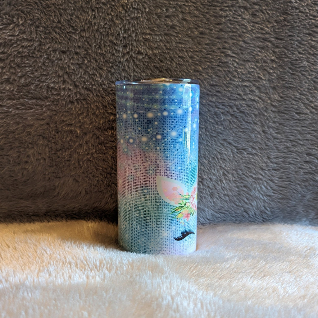 Kids Unicorn Tumbler With A Cute Sparkle Design 15oz With Reusable Straw, Can Be Personalized