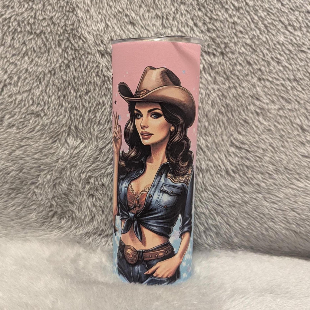 Whiskey Girl Tumbler 20oz With Reusable Straw, Can Be Personalized