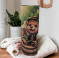 Irish Highland Cow Tumbler 20oz With Reusable Straw, Can Be Personalized