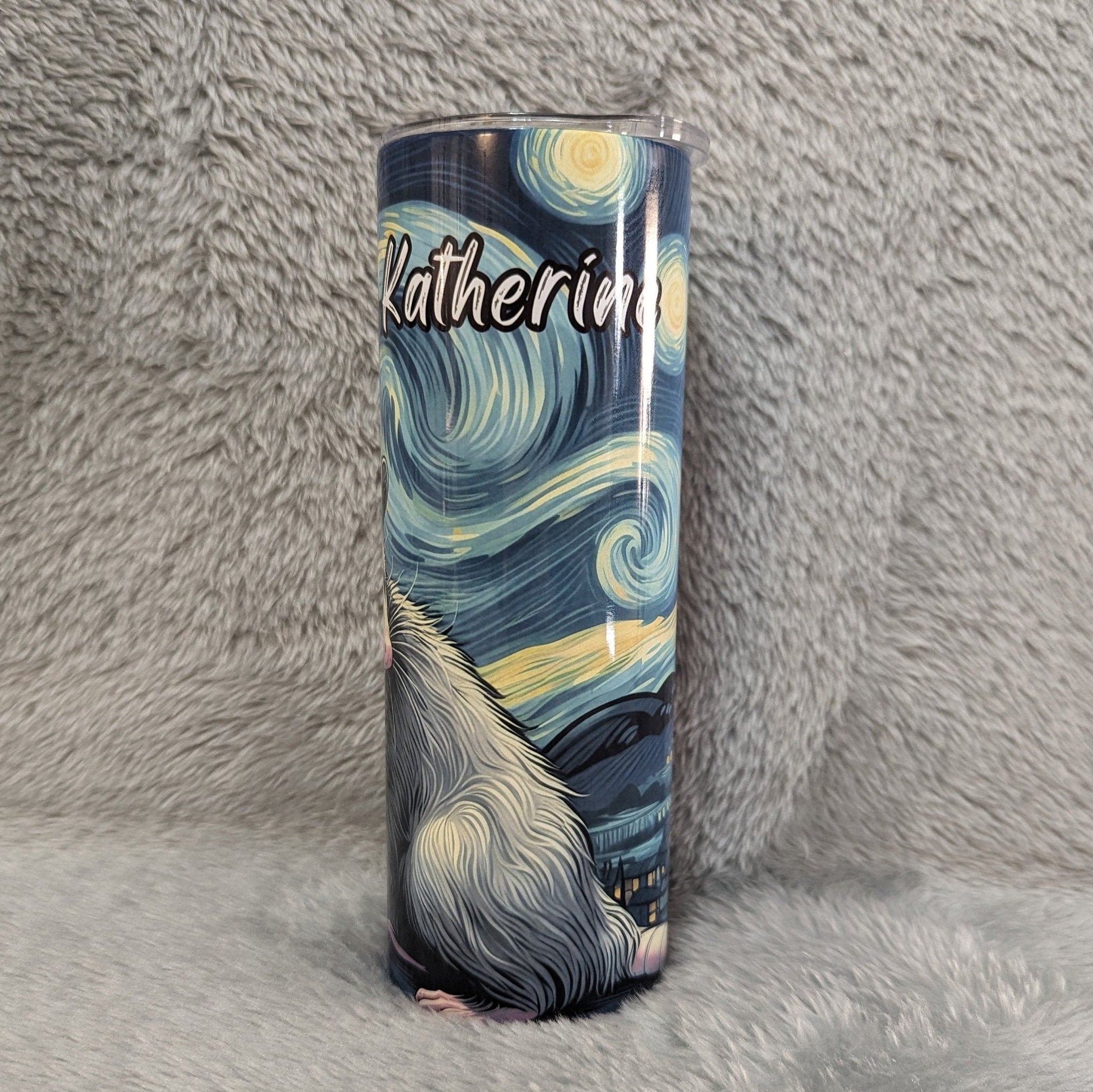 Possum Tumbler 20oz With Reusable Straw, Can Be Personalized