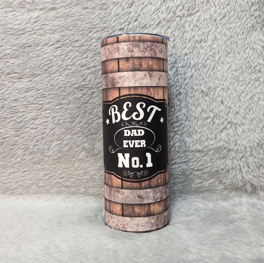 Best Dad Ever No. 1 Tumbler 20oz With Reusable Straw