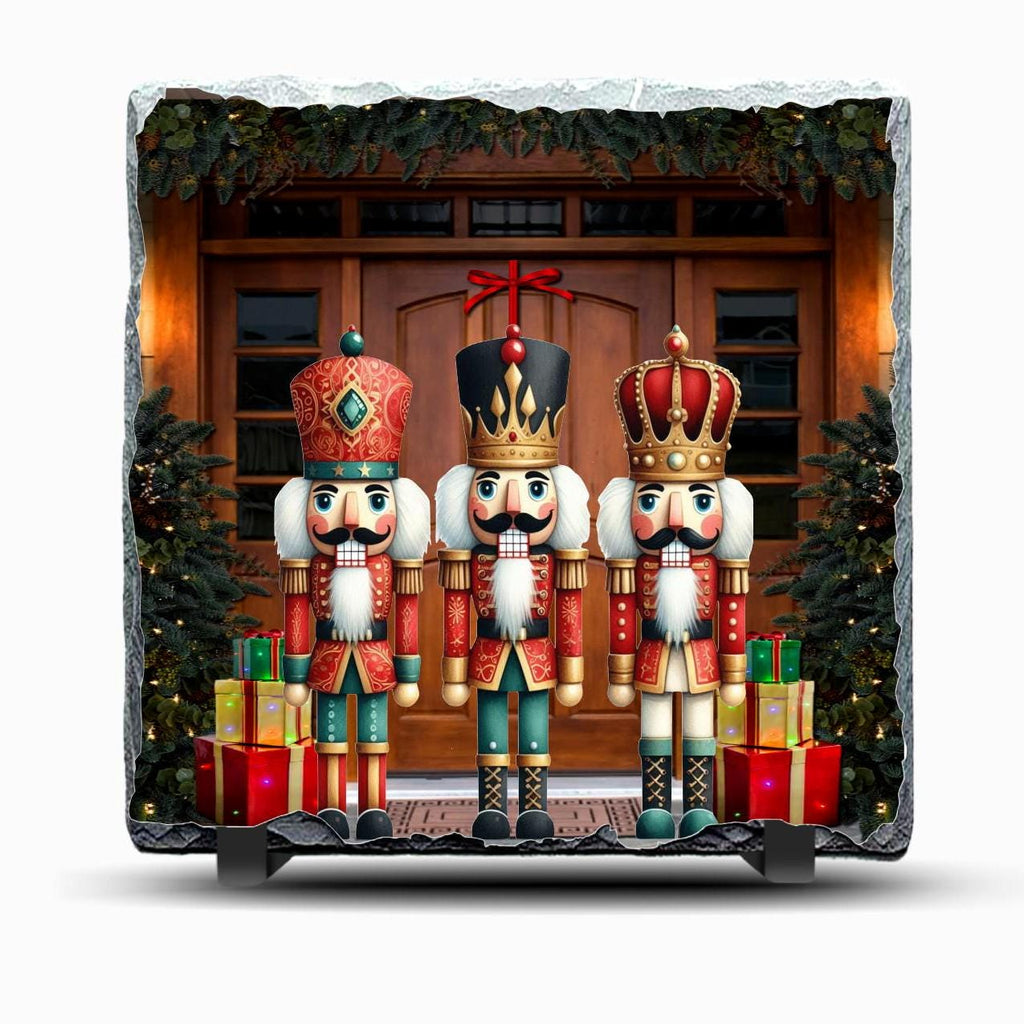 Nutcrackers Slate Picture With Display legs