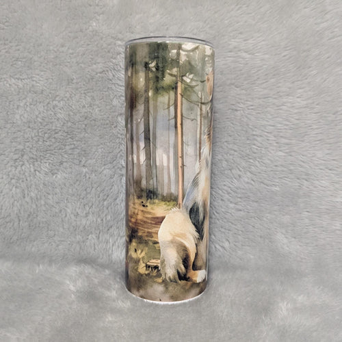Australian Shepherd Tumbler 20oz With Reusable Straw, Can Be Personalized