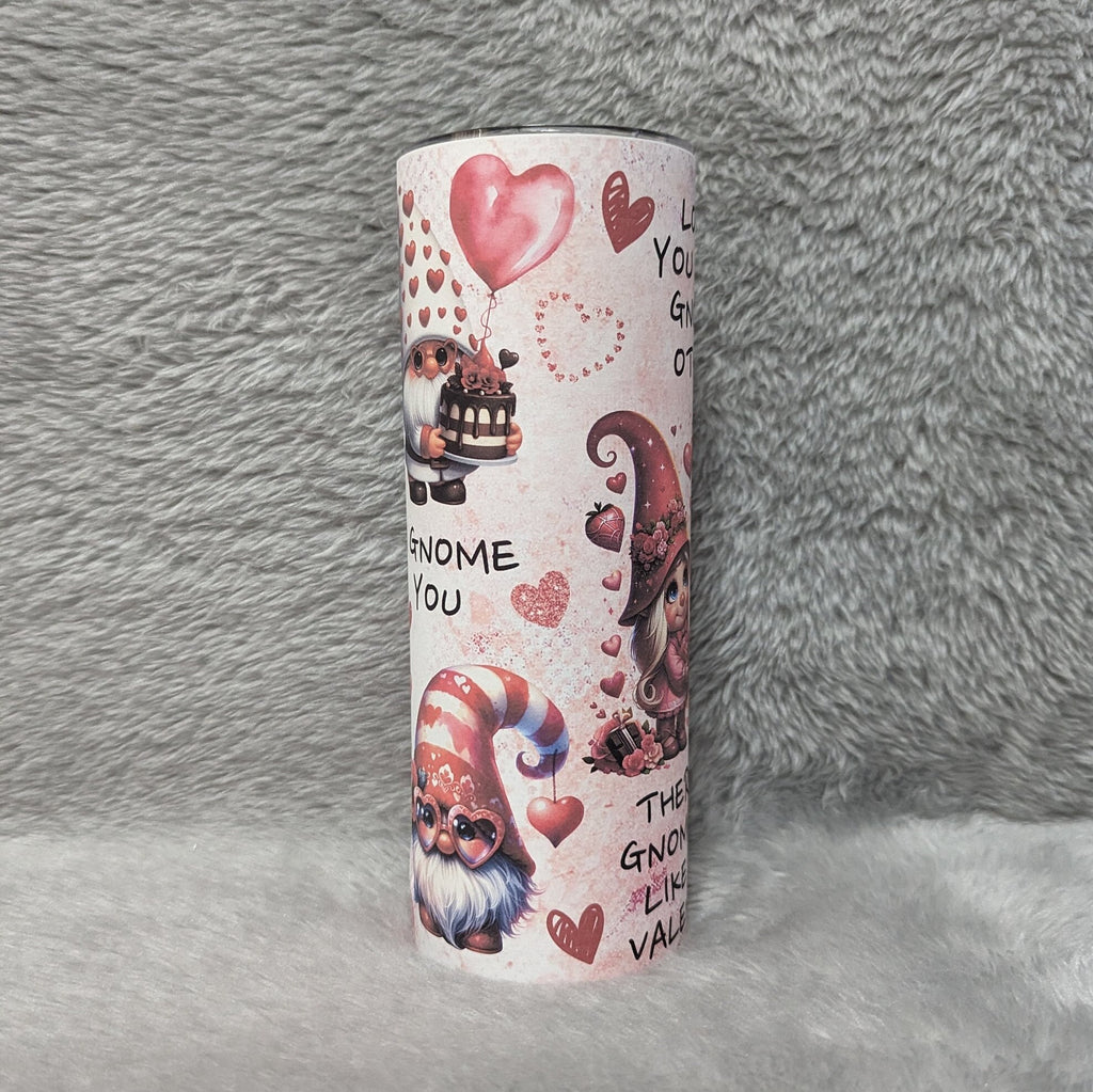 Gnome Affirmation Tumbler with Reusable Straw