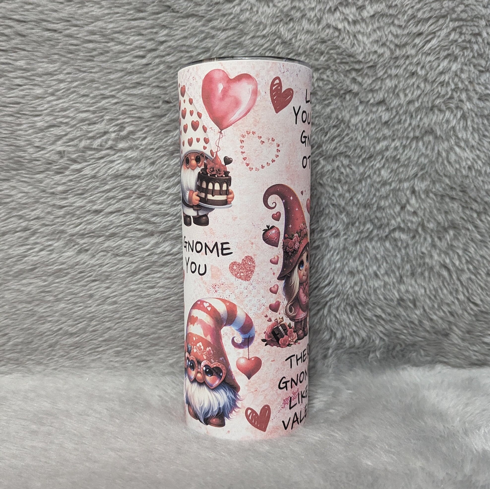Gnome Affirmation Tumbler with Reusable Straw