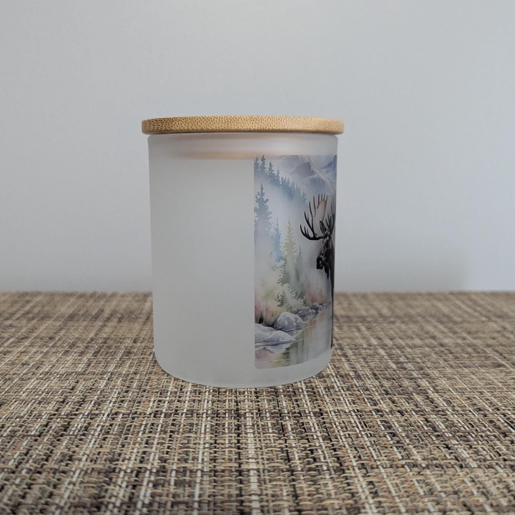 Moose Candle Holder With A Battery Operated Flickering Tea Light