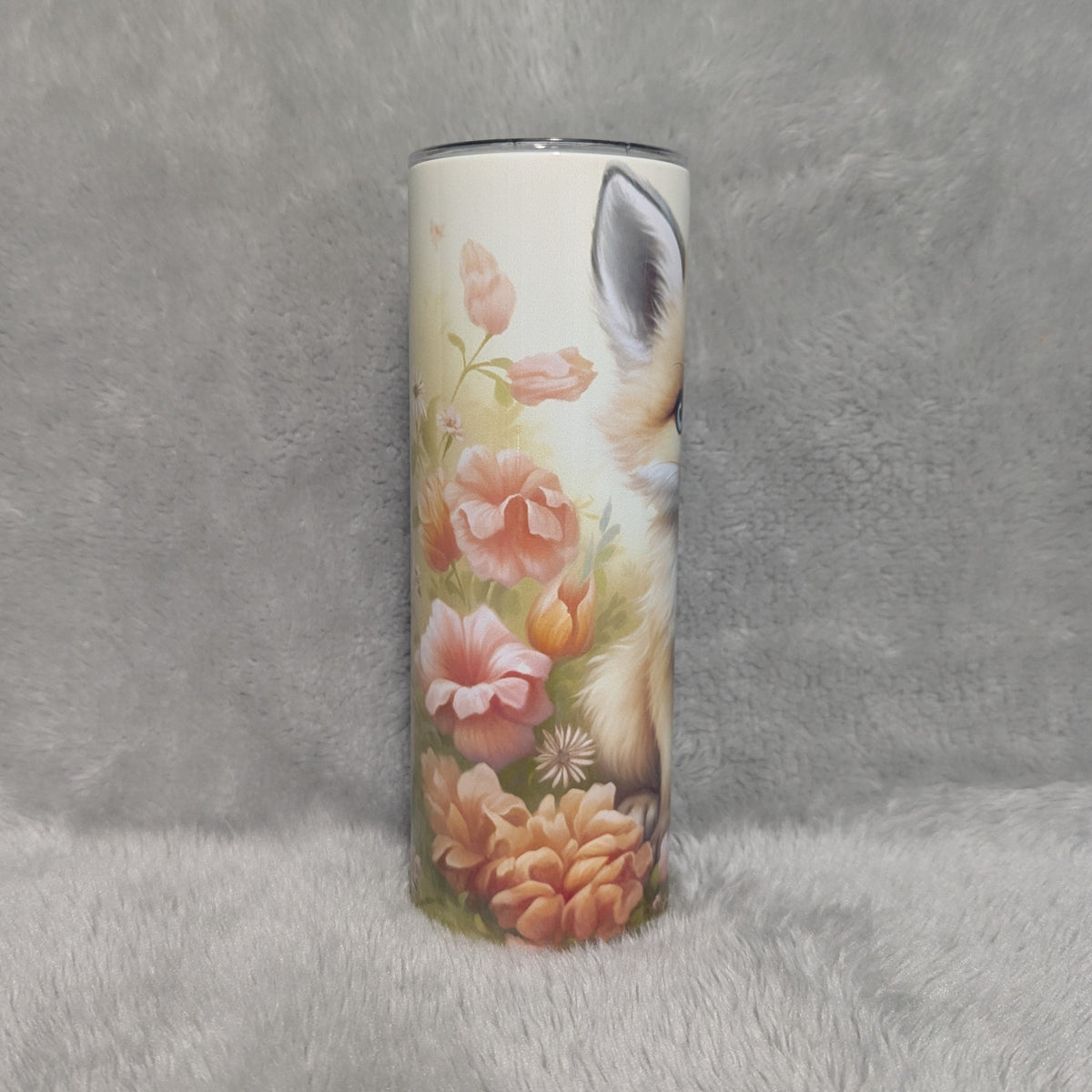 Baby Fox Tumbler 20oz With Reusable Straw, Can Be Personalized