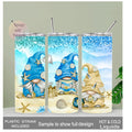 Beach Gnome Tumbler 20oz With Reusable Straw, Can Be Personalized