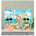 Beach Gnome Tumbler 20oz With Reusable Straw, Can Be Personalized