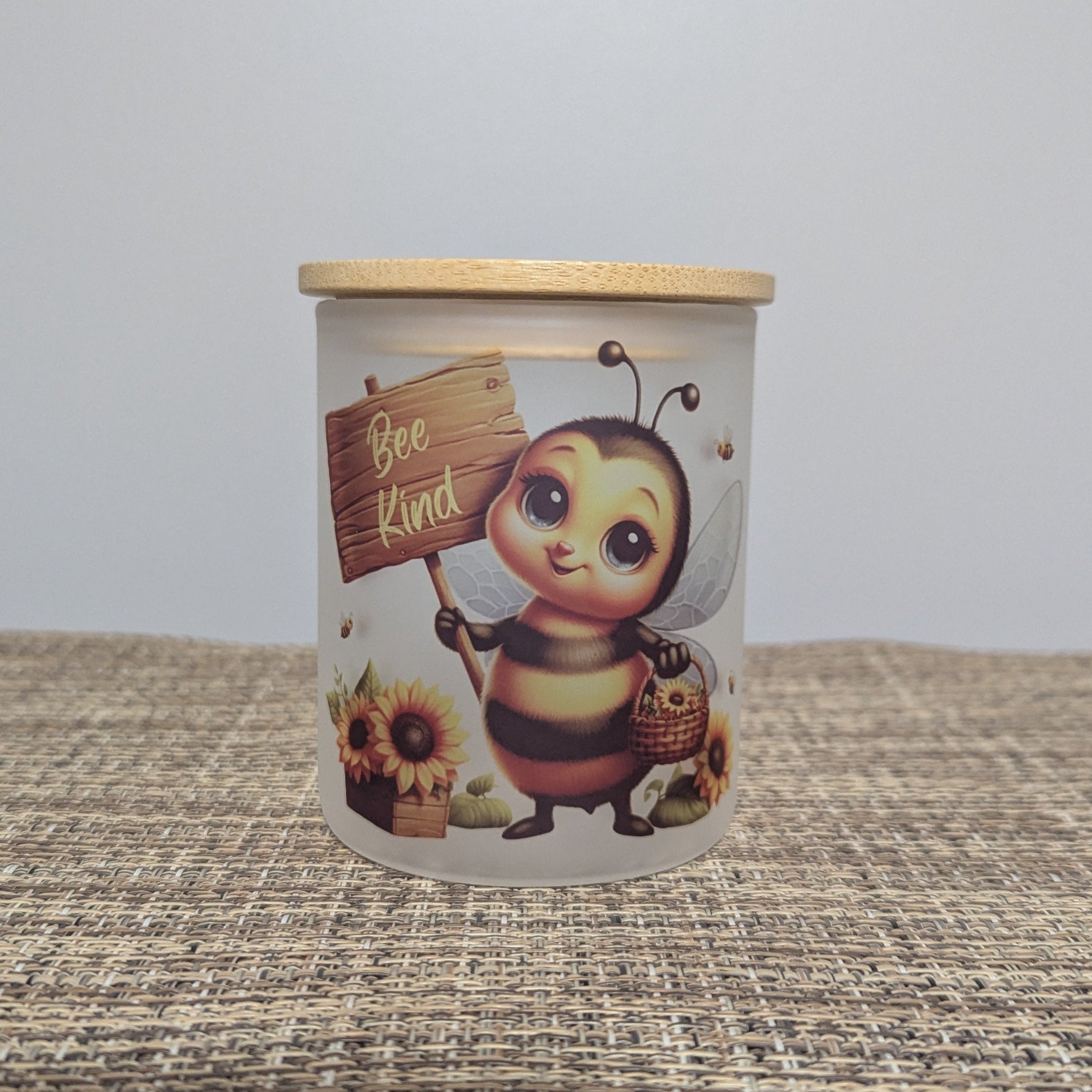 Bee Kind Bee Candle Holder With A Battery Operated Flickering Tea Light