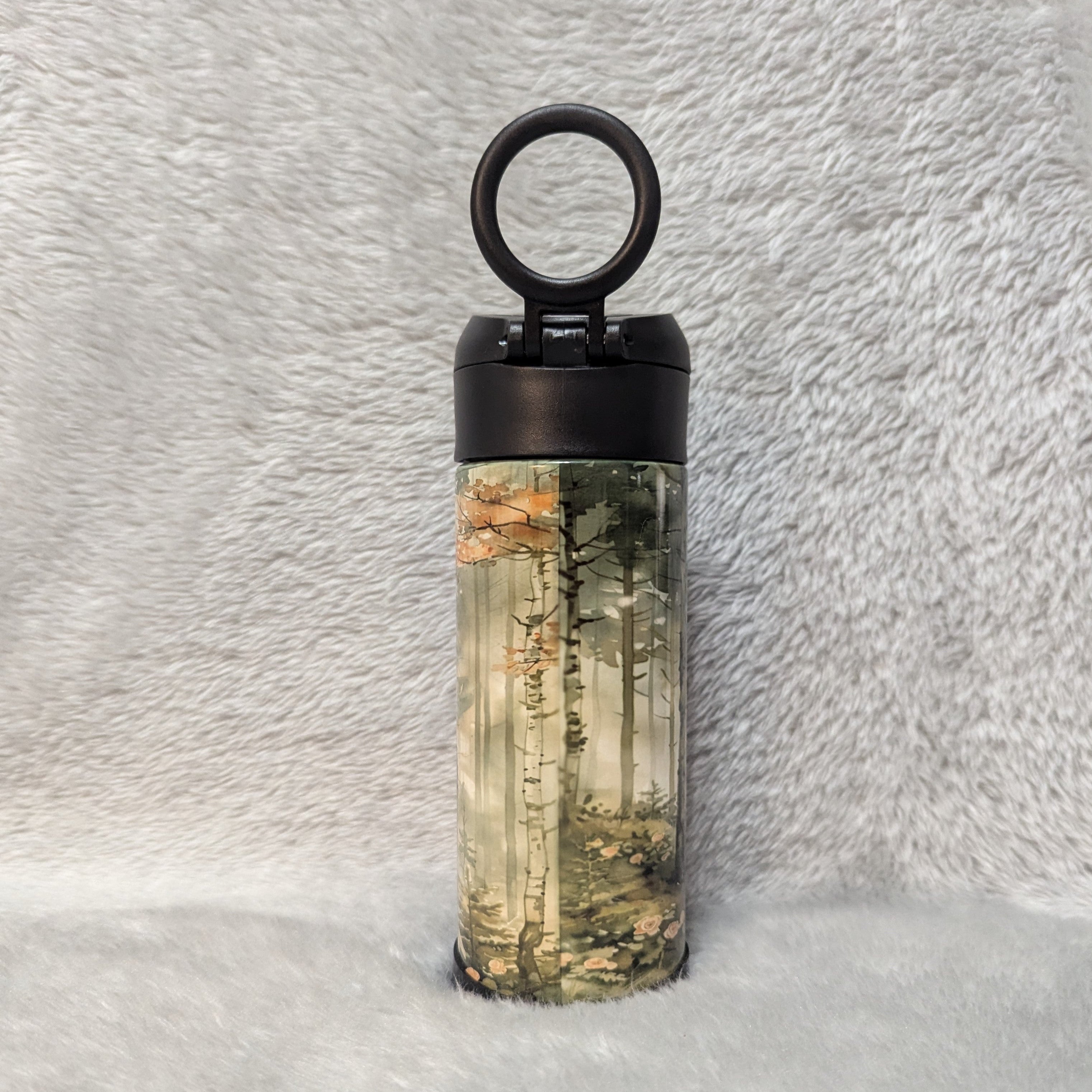 Kids Bear Water Bottle 12oz With Reusable Straw Can Be Personalized