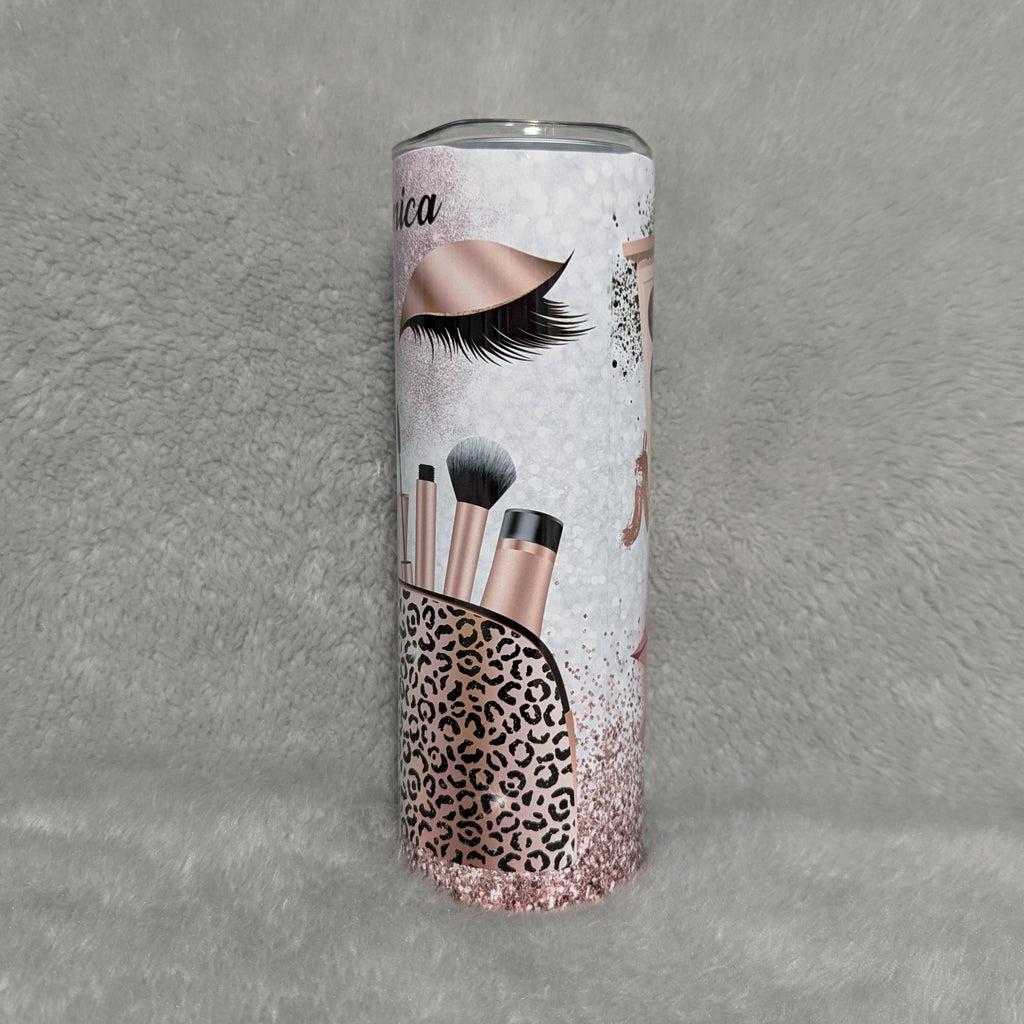 Cosmetologist Tumbler 20oz With Reusable Straw, Can Be Personalized