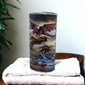 Kids Colorful Dragon Tumbler 15oz With Reusable Straw, Can Be Personalized