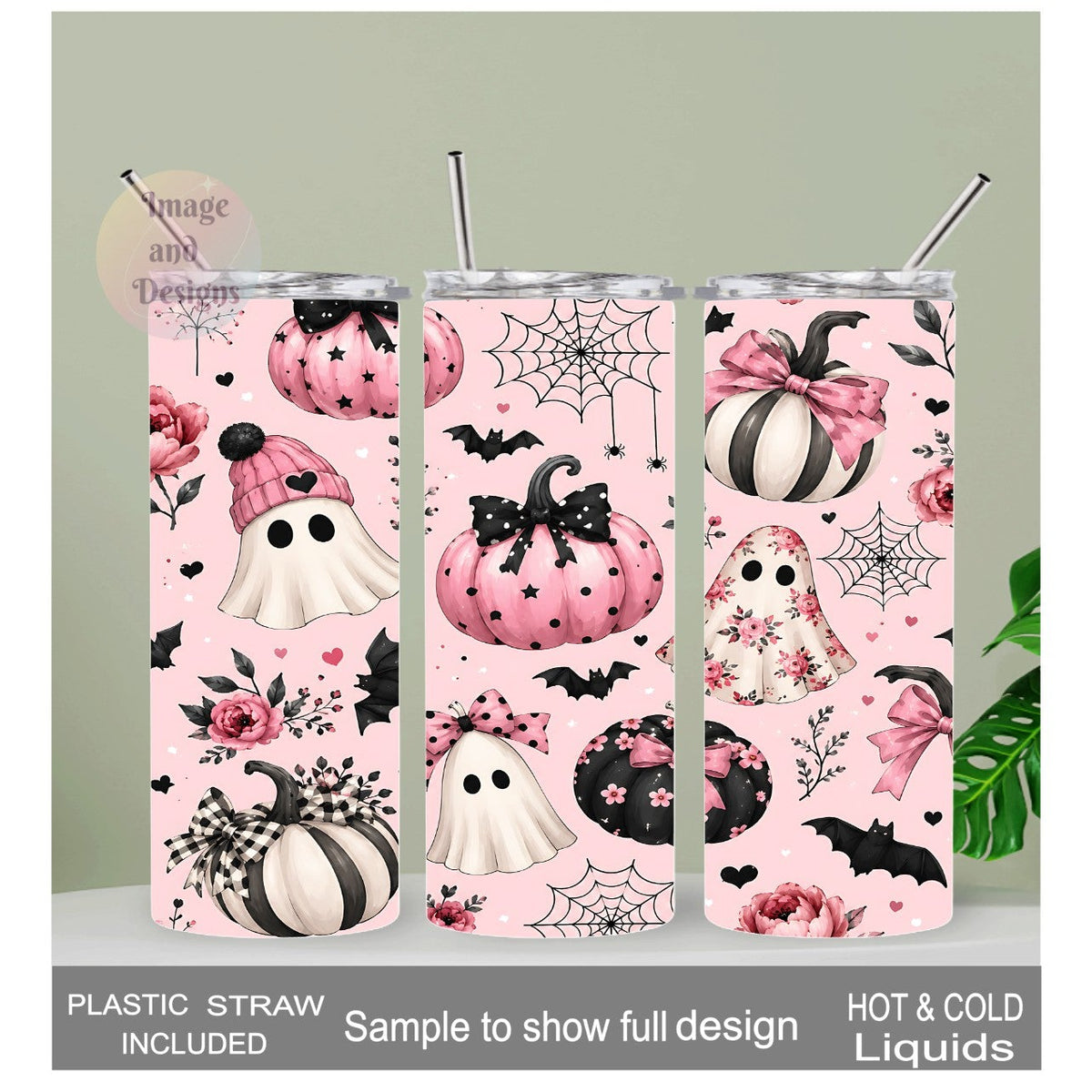 Fun Halloween Tumbler 20oz Includes A Reusable Straw