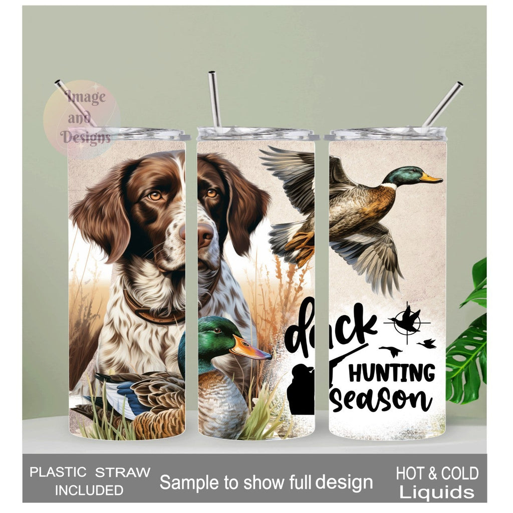 Duck Hunting Season Tumbler 20oz With Reusable Straw