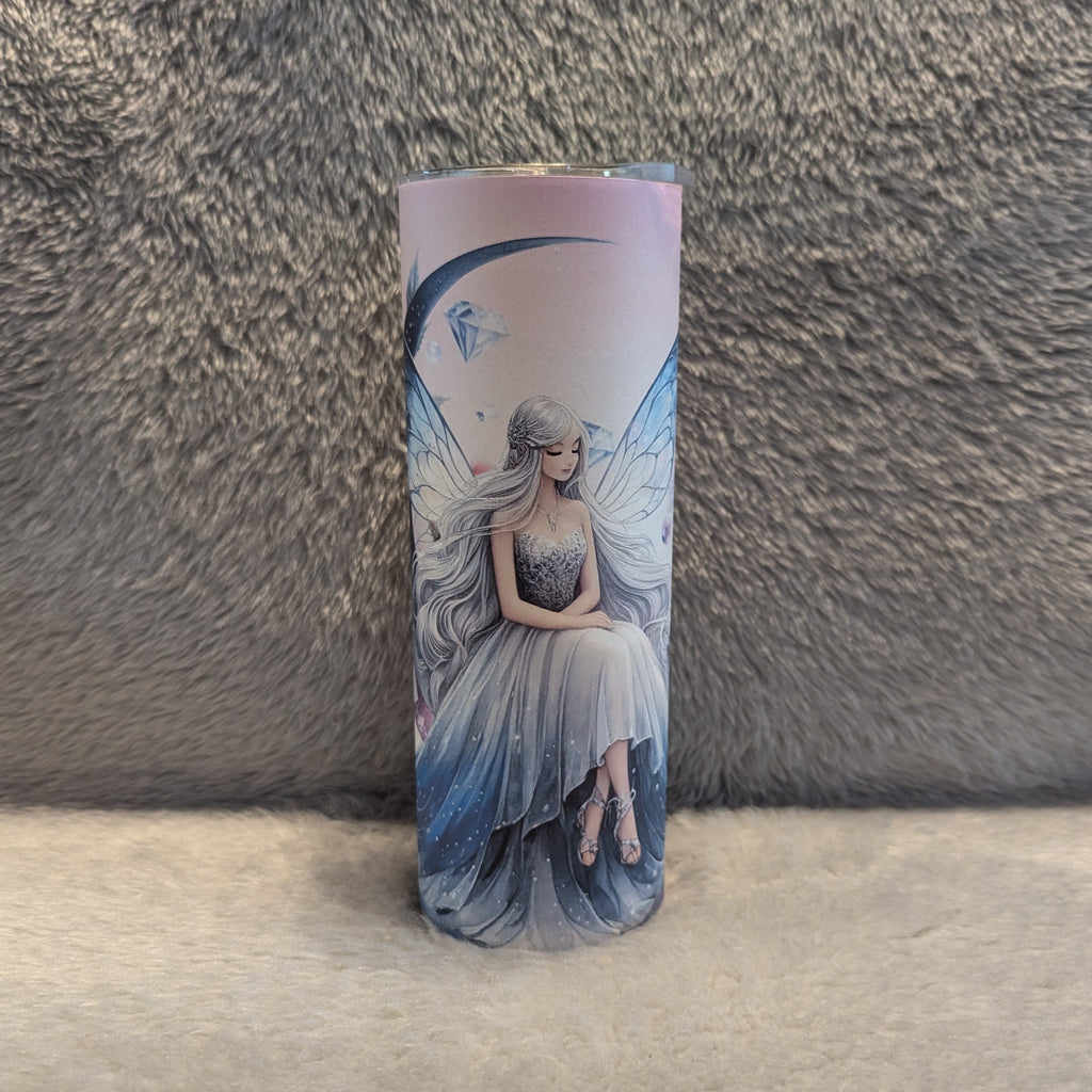 Fairy Tumbler 20oz With Reusable Straw, Can Be Personalized