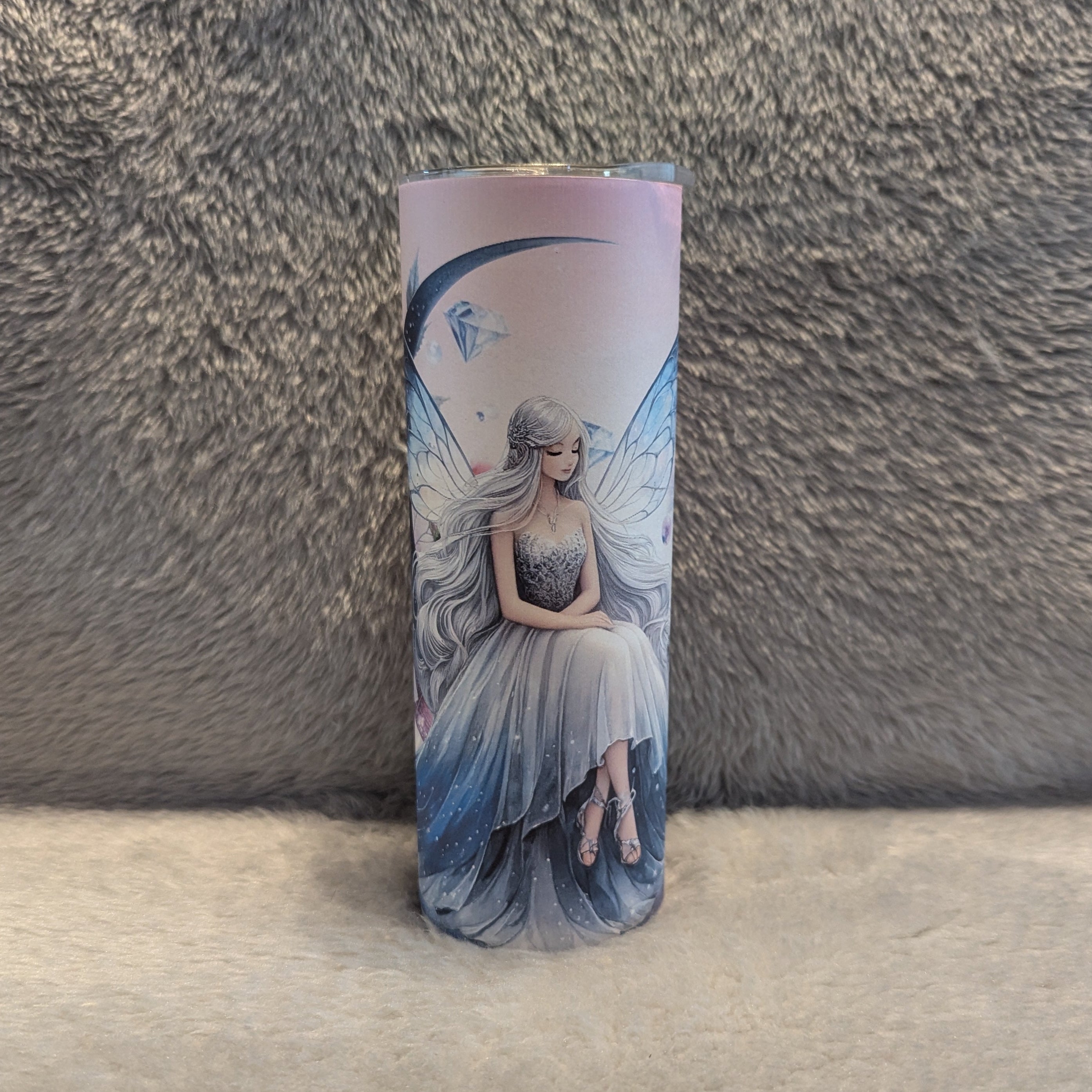 Fairy Tumbler 20oz With Reusable Straw, Can Be Personalized