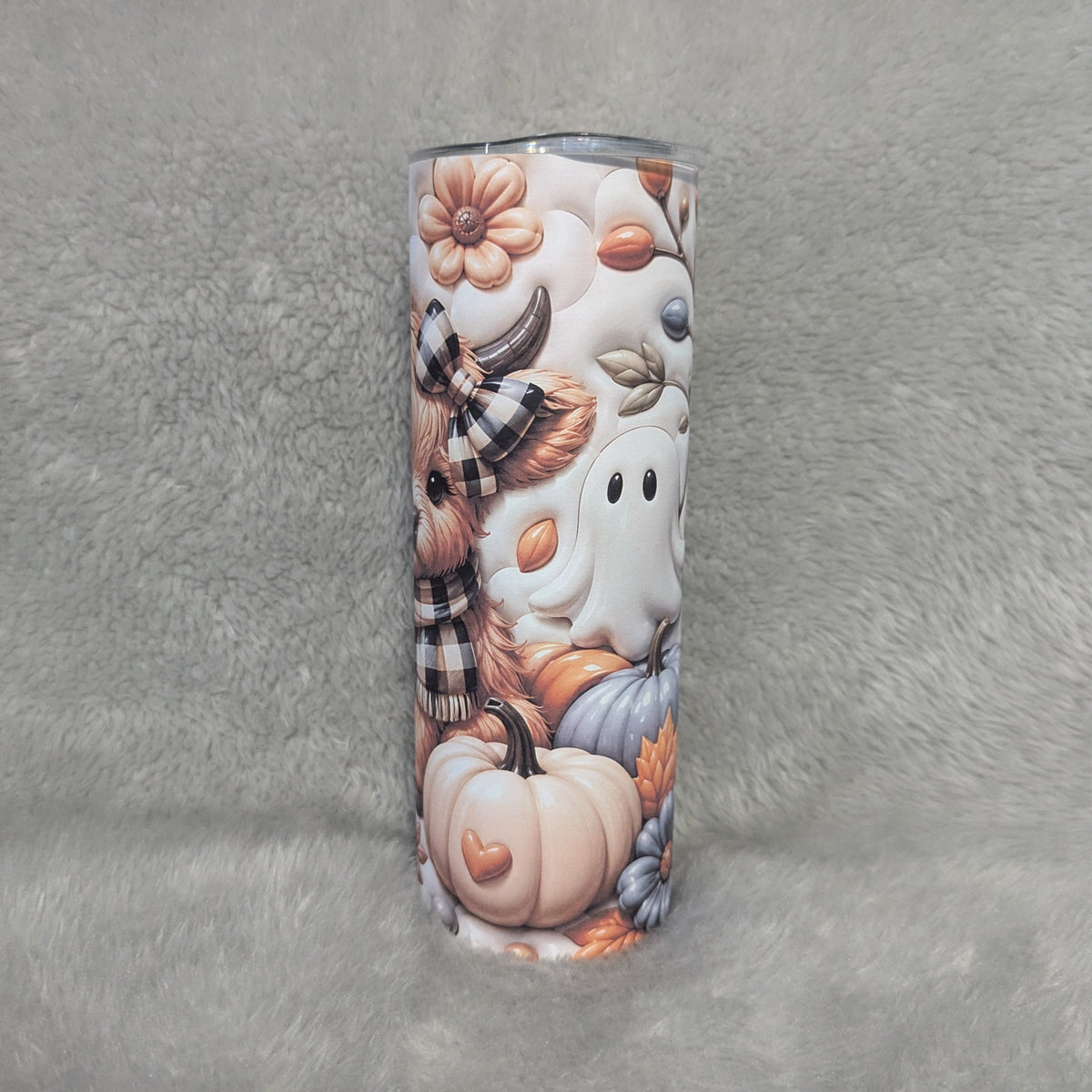Fall Highland Cow Tumbler 20oz Tumbler With A Reusable Straw