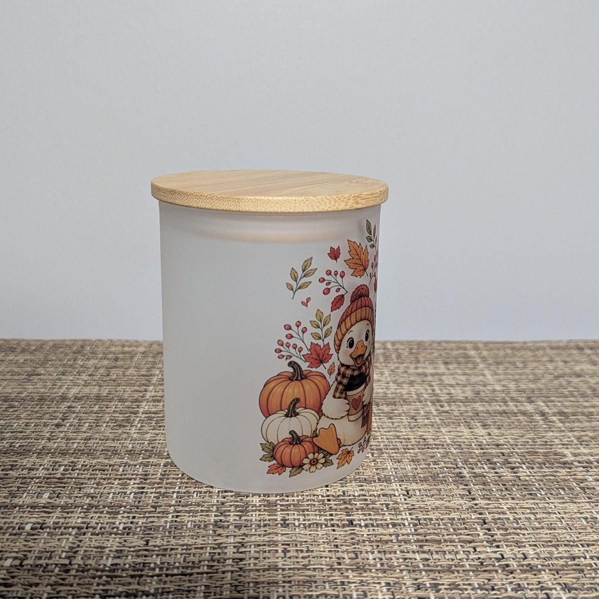 Fall Goose Candle Holder With A Battery Operated Flickering Tea Light